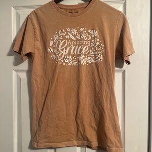 Yellow 'Amazing Grace' Graphic T-Shirt